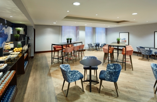 Leicester Marriott Hotel breakout area'